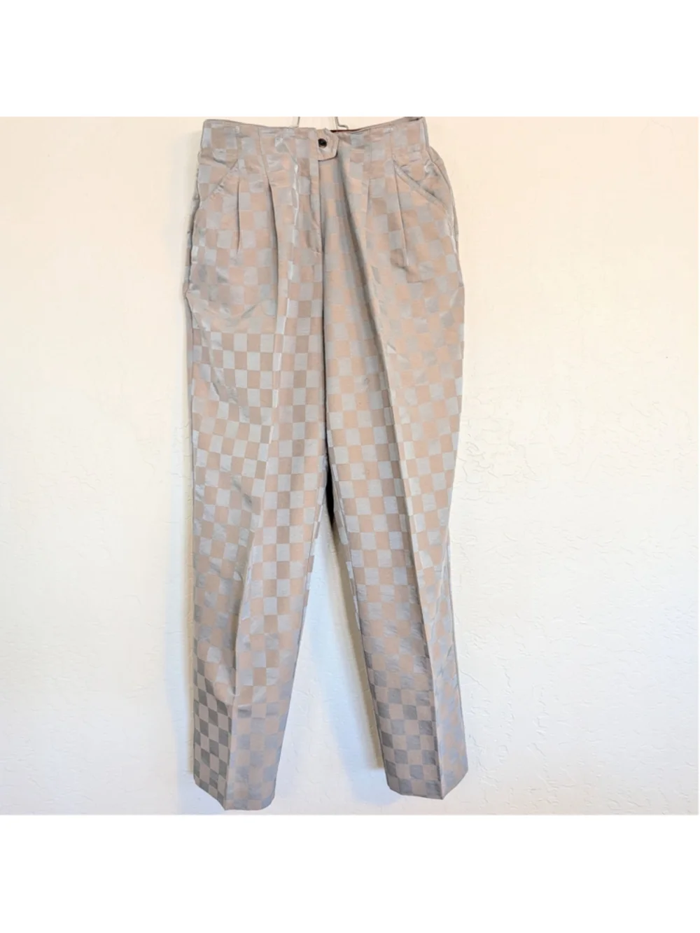 VTG Blue Silver Rose Gold Bomber Jacket and Pants Set 80s Retro Sport Leisure